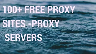 100 Free Proxy Sites - Browse Anonymously smadcode