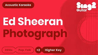 Download Ed Sheeran - Photograph (Higher Key) Acoustic Karaoke MP3