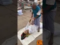 Got a massage in the street on Varanasi literally
