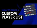 How To Make a CUSTOM Player List On Roblox