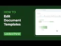 How to edit document templates Landlord Rent Collection App