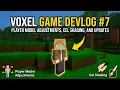 Voxel Game Devlog Player Model Adjustments Cel Shading and Updates
