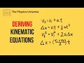 Deriving Kinematic Equations - Kinematics