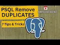 HOW TO REMOVE DUPLICATES PSQL 7 IDEAS TIPS AVOID DUPLICATES PSQL TIPS