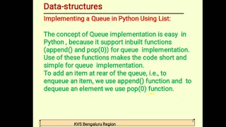 Queue Data Structure Computer Science with Python CBSE Class XII