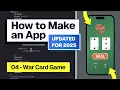 Build a War Card Game App Xcode 16 Updated
