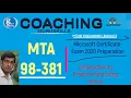 MTA 98-381 Microsoft Certificate Exam 2020 Preparation Introduction to Programming using Python