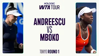Victoria Mboko vs Bianca Andreescu 2025 Tokyo Round 1 WTA Match Highlights