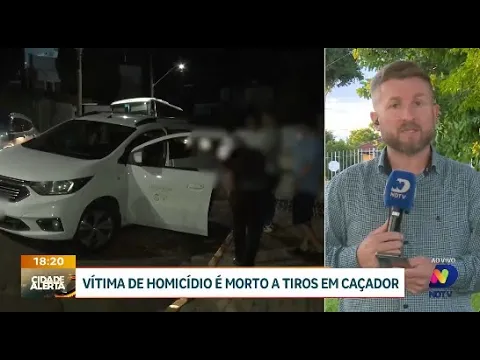 Homicídio em Caçador: vítima morta a tiros no centro da cidade
