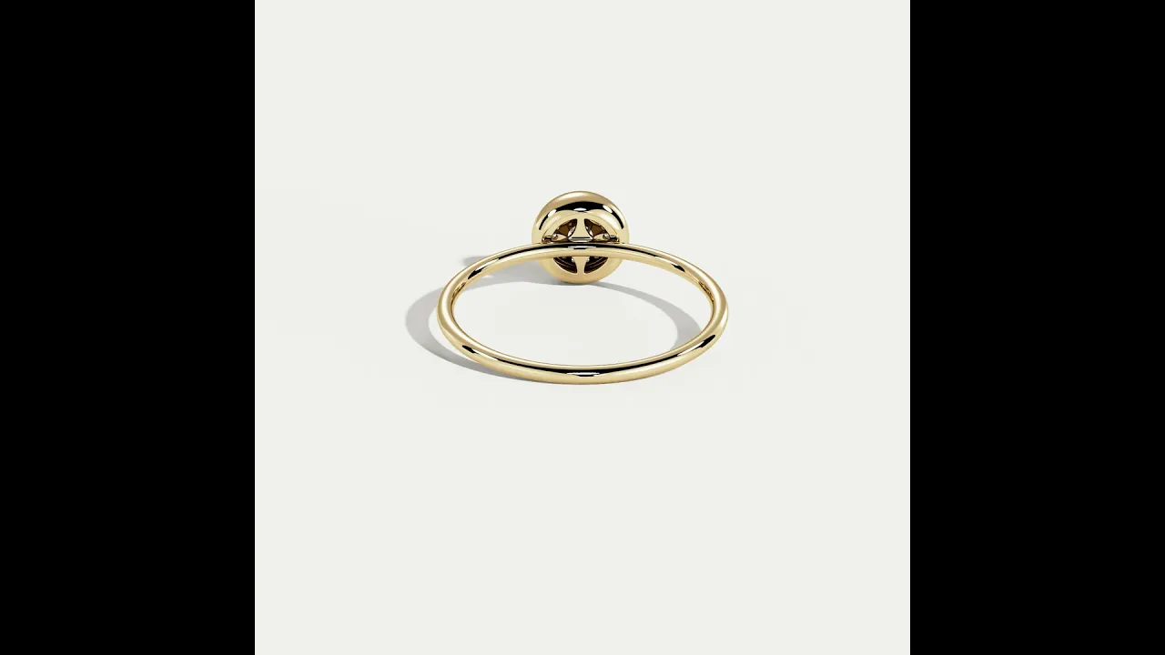 Petite Lab-Grown Diamond Pavé Halo Ring