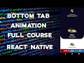 Bottom tab bar animation on react native React Native Ui Animations