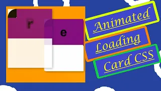 Infinite Stack Card Animation Effects Card Animation Html5 CSS3 Animated Loading Card using CSS