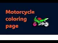 Children s motorcycle coloring page Fun Drawing for Kids made DRAWING TV