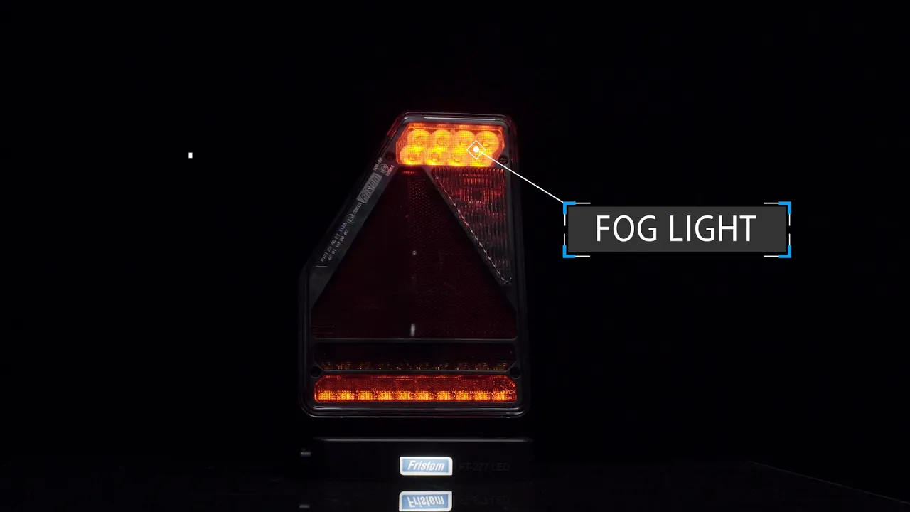 Video: Rechts | LED achterlicht | canbusProof | driehoek model | 12v | 5-functie 5-PIN | VC-3302B5CAN