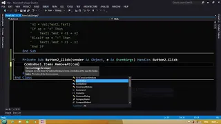 Remove Items From ComboBox