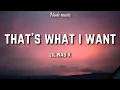 Lil Nas X - THATS WHAT I WANT (Lyrics)