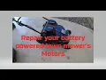 Kobalt Battery Lawn mower in depth motor repair