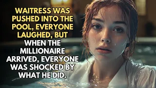 Waitress Was Pushed Into The Pool, Everyone Laughed, But When The Millionaire Arrived, Everyone...