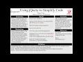 Using jQuery to Simplify Code - Morgen Fraser