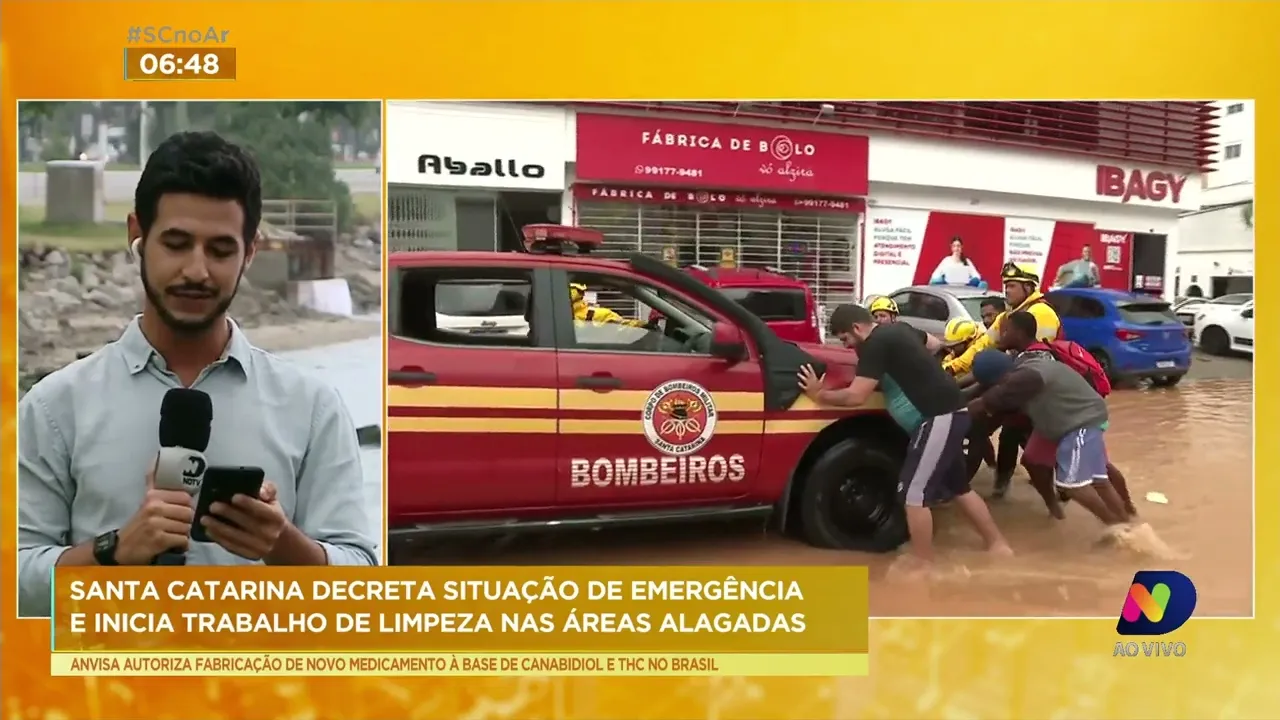 SC começa os trabalhos de limpeza das áreas atingidas pelas enchentes dos últimos dias