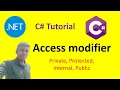 Access Modifiers Private Protected Internal Public C NET Tutorial - 19 Tamil
