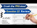 Question 22 Practice Exam Review