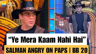 "Ye Mera Kaam Nahi Hai" Salman Khan Scold paps for repeatedly asking him to pose at Bigg Boss 20sets
