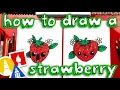 How To Draw A Cute Strawberry