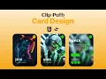 Responsive Clip Path Card HTML CSS Hover Effects codingcollection