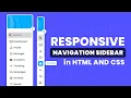Responsive Navigation Sidebar In HTML And CSS Side Navbar WebKitCoding