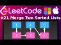Animated LeetCode 21 Merge Two Sorted Lists Blind 75
