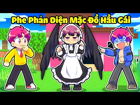 Video Thumbnail: Hiha Troll Hiha Phản Diện BẰNG CÁCH MẶC ĐỒ HẦU GÁI Trong Minecraft 🤣🤩