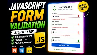 JavaScript Form Validation Tutorial Build a Login Form from Scratch