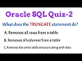 Oracle SQL Quiz - 2 Can you score