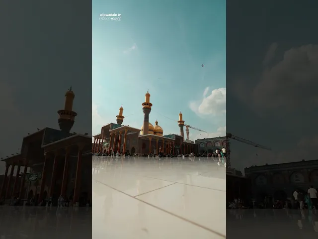 هنا حيث الجنة وملجأ كل محتاج إلى يوم القيامة هنا جنة الإمامين الكاظمين عليهما السلام.