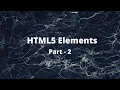 HTML5 Elements Part 2 HTML Malayalam Web Programming Using PHP