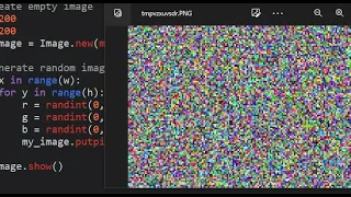 generate random image using python