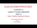 USING PYTHON LIBRARIES PART-4