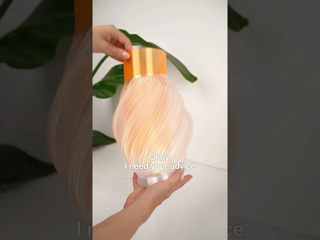 ILUTWIST – Spiral Table lamp for Bambu Lab LED Lamp Kit 001 | 3D Printable Ambient Lamp video thumbnail