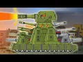 The power and annihilation of KV-44M2. Cartoons about tanks