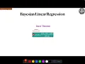 Bayesian Linear Regression Linear Regression - Part 2