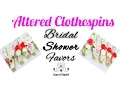 Bridal Shower Favors Altered Clothespins Decorated Clothespins