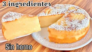 PASTEL DE QUESO EXTRA DELICIOSO DE SOLO 3 INGREDIENTES 😋