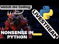 working on my game and other stuff Data Science Numpy Pandas Matplotlib and Pygame in Python