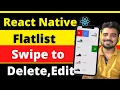 React Native Flatlist Swipe to Delete Edit In Hindi Engineer Codewala