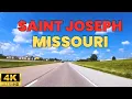 4K Highway Driving Tour 36 Freeway Westbound I-229 Northbound Saint Joseph Missouri USA