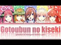 Download Lagu 「Gotoubun no hanayome Movie」Ending song → Gotoubun no Kiseki by Nakano-ke no Itsutsugo | Lyrics