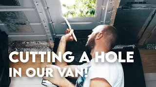 Installing the Fiamma Turbo Vent 28 in our Sprinter Van | Sprinter Van Conversion Ep 8 | VAN LIFE UK
