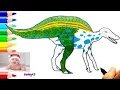 Anatotitan Dinosaur in Jurassic World Coloring Pages for Kids and Anatotitan for Kids D 128