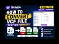 How to Convert VCF File to PDF Excel CSV Online Free VCF Converter Ceraview VCF Studio